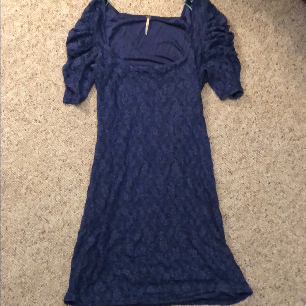 Blue lace Free People dress